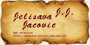 Jelisava Jačović vizit kartica